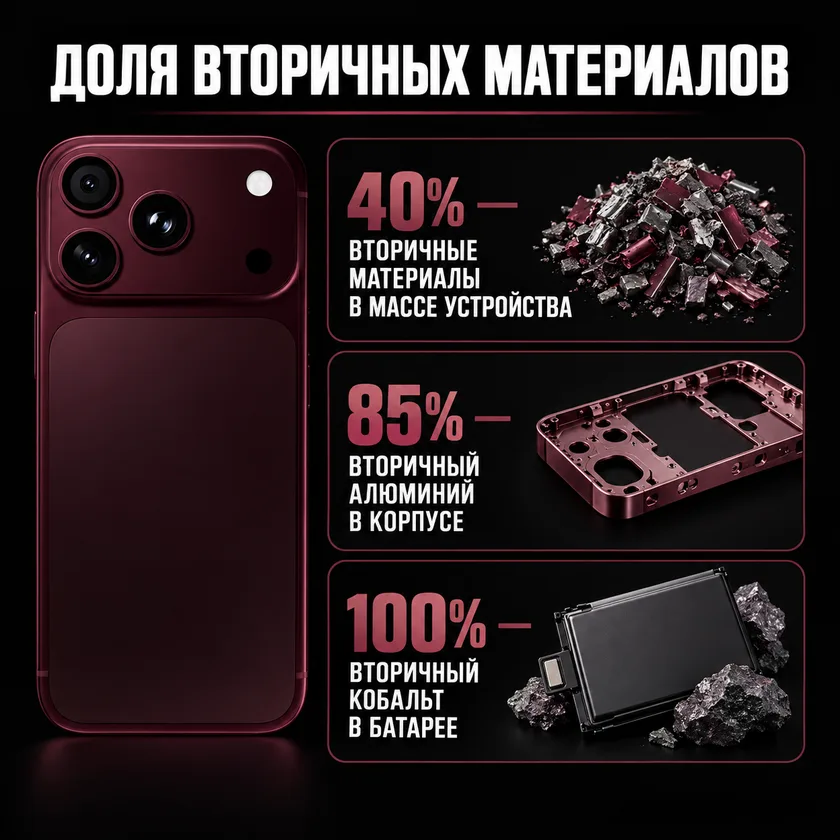 Смартфон по приёму /composition: товар с процентным составом по слоям