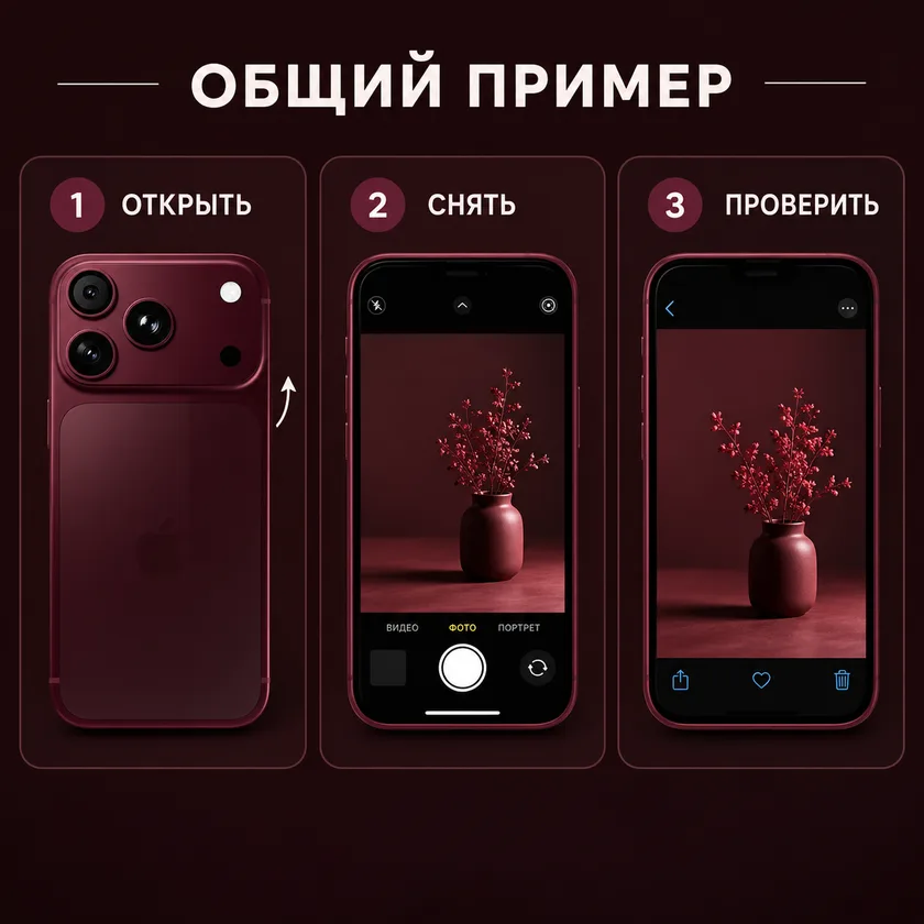Смартфон по приёму /manual: товар как страница из инструкции пользователя
